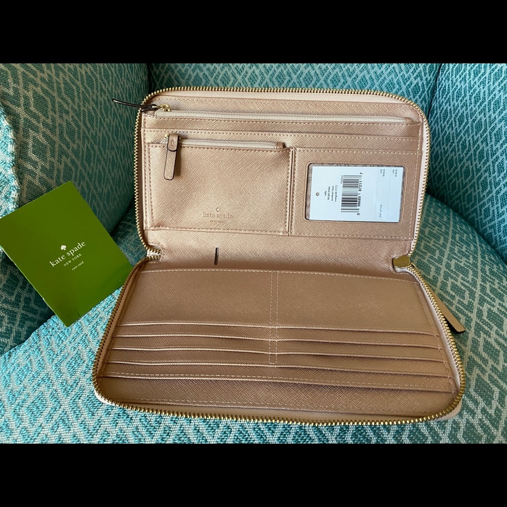 Kate Spade Newbury Lane Rose Gold Wallet